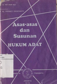Image of Asas-asas dan susunan hukum adat