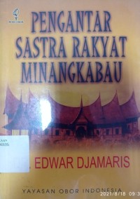 Pengantar sastra rakyat Minangkabau
