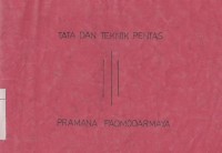 Image of Tata dan teknik pentas