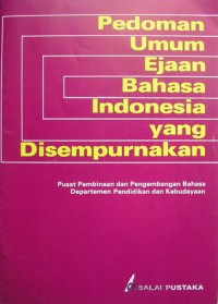 Pedoman Umum ejaan bahasa Indonesia yang disempurnakan